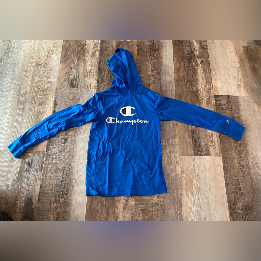 Champion Royal Blue youth Pullover Hoodie